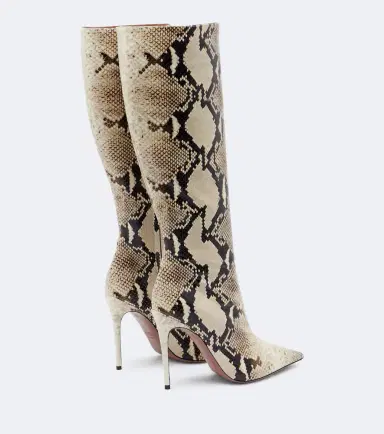 Paris Texas Vera snake-effect leather knee-high boots | Thumbnail 3 Paris Texas Vera snake-effect leather knee-high boots | Thumbnail 3