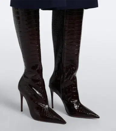 Paris Texas Vera croc-effect leather knee-high boots | Thumbnail 5 Paris Texas Vera croc-effect leather knee-high boots | Thumbnail 5