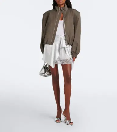 Aquazzura Bisous mirrored leather wedge mules | Thumbnail 5 Aquazzura Bisous mirrored leather wedge mules | Thumbnail 5