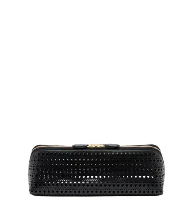 Alaïa Alaïa Delta Small leather clutch | Thumbnail 1