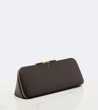 Alaïa Alaïa Delta Small leather clutch | Thumbnail 3
