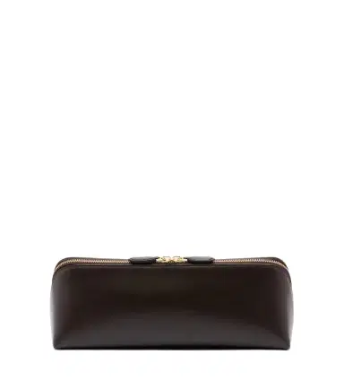 Alaïa Alaïa Delta Small leather clutch | Thumbnail 1