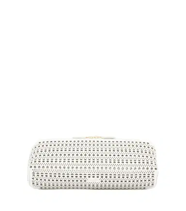 Alaïa Alaïa Delta Small leather clutch | Thumbnail 1