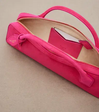 Alaïa Alaïa Le Teckel Small suede clutch | Thumbnail 2