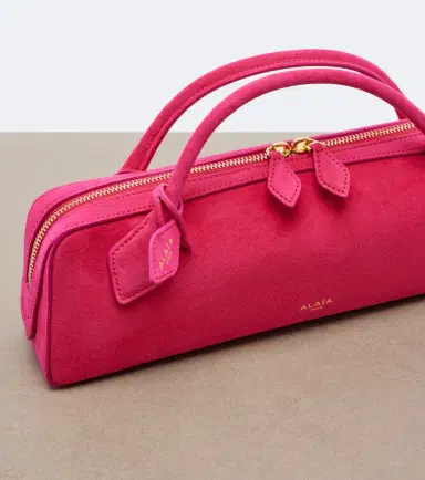 Alaïa Alaïa Le Teckel Small suede clutch | Thumbnail 3