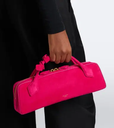 Alaïa Alaïa Le Teckel Small suede clutch | Thumbnail 5