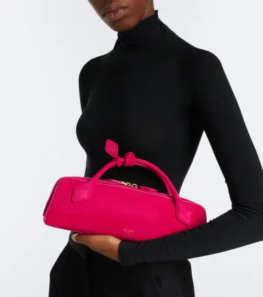 Alaïa Alaïa Le Teckel Small suede clutch | Thumbnail 6