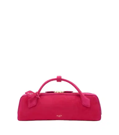 Alaïa Alaïa Le Teckel Small suede clutch | Thumbnail 1