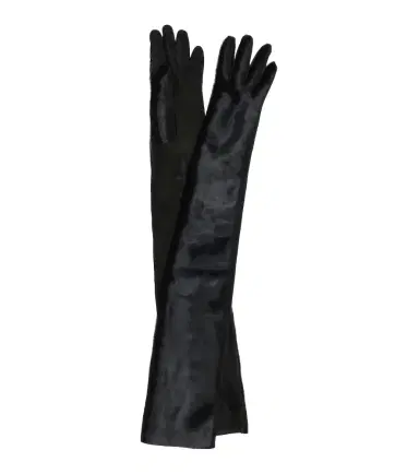 Alaïa Alaïa Calf hair and suede gloves | Thumbnail 1