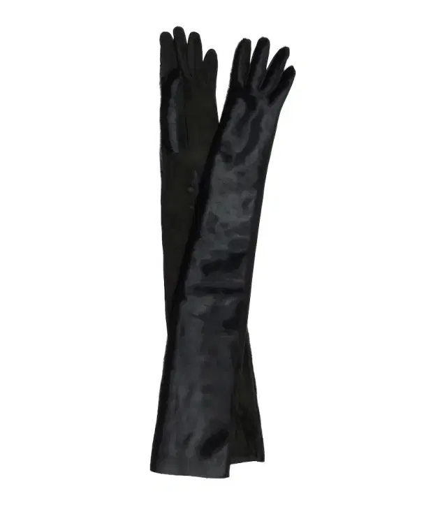 Alaïa Alaïa Calf hair and suede gloves