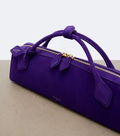 Alaïa Alaïa Le Teckel Small suede clutch | Thumbnail 3