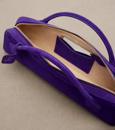 Alaïa Alaïa Le Teckel Small suede clutch | Thumbnail 4