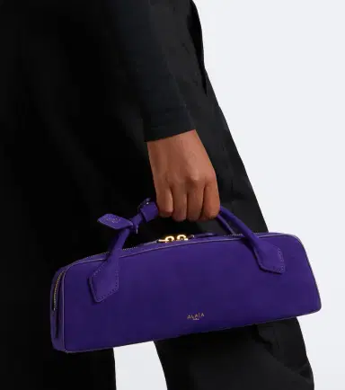 Alaïa Alaïa Le Teckel Small suede clutch | Thumbnail 5