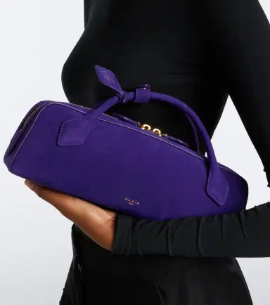 Alaïa Alaïa Le Teckel Small suede clutch | Thumbnail 6