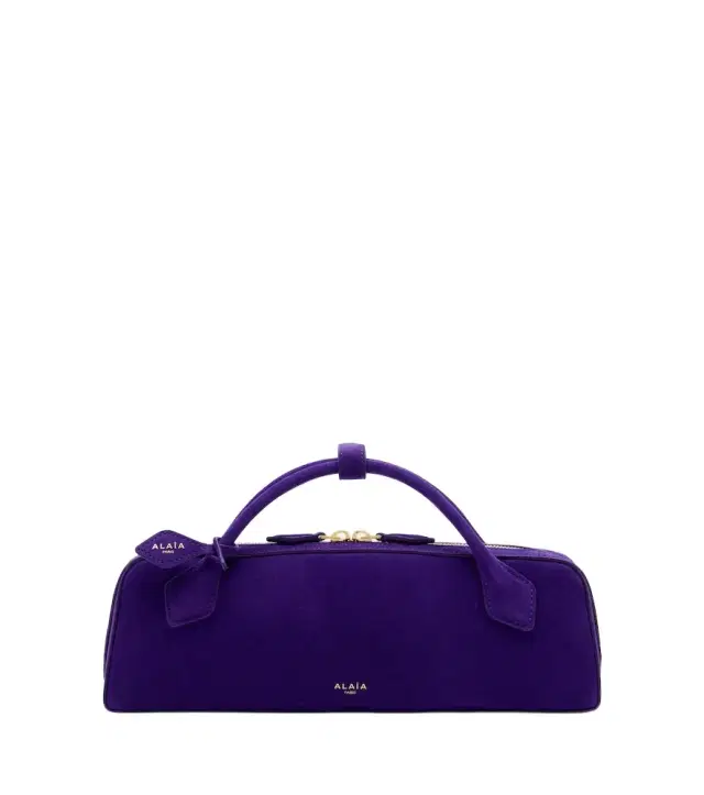 Alaïa Alaïa Le Teckel Small suede clutch