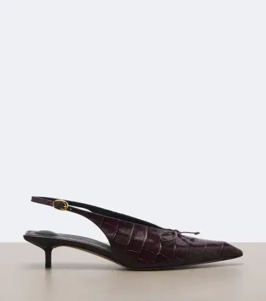 Jacquemus Cubisto croc-effect leather slingback pumps | Thumbnail 3 Jacquemus Cubisto croc-effect leather slingback pumps | Thumbnail 3