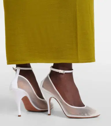 Alaïa Alaïa Grosgrain-trimmed mesh pumps | Thumbnail 5 Alaïa Alaïa Grosgrain-trimmed mesh pumps | Thumbnail 5