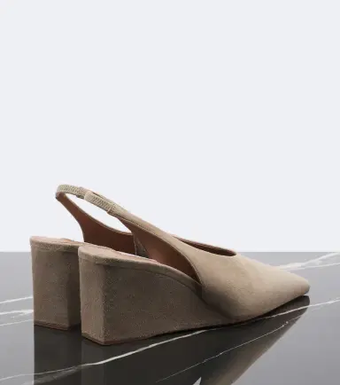 Alaïa Alaïa Suede wedge slingback pumps | Thumbnail 4 Alaïa Alaïa Suede wedge slingback pumps | Thumbnail 4