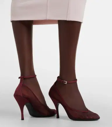 Alaïa Alaïa Grosgrain-trimmed mesh pumps | Thumbnail 6 Alaïa Alaïa Grosgrain-trimmed mesh pumps | Thumbnail 6