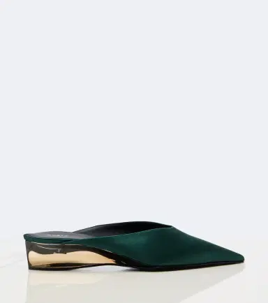 Alaïa Alaïa Invisible satin wedge mules | Thumbnail 2