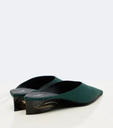 Alaïa Alaïa Invisible satin wedge mules | Thumbnail 3