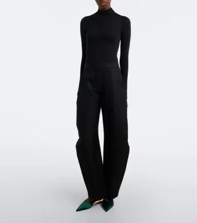 Alaïa Alaïa Invisible satin wedge mules | Thumbnail 6