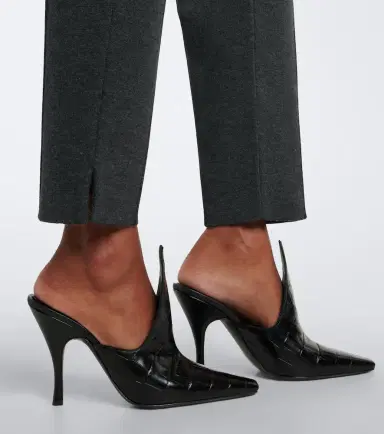 Alaïa Alaïa Croc-effect leather mules | Thumbnail 4
