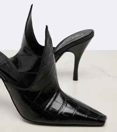 Alaïa Alaïa Croc-effect leather mules | Thumbnail 5