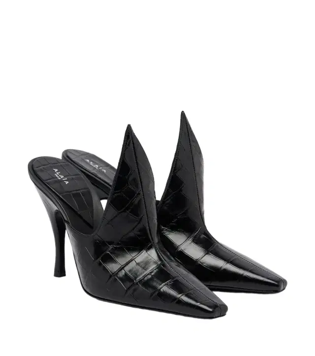 Alaïa Alaïa Croc-effect leather mules