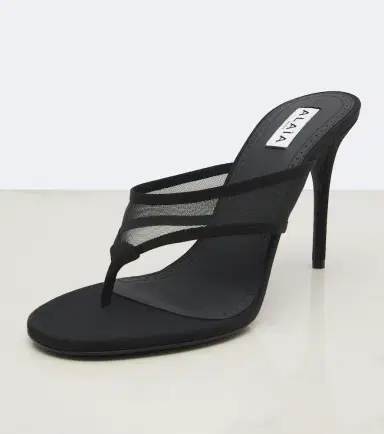 Alaïa Alaïa Infra tulle thong sandals | Thumbnail 3 Alaïa Alaïa Infra tulle thong sandals | Thumbnail 3