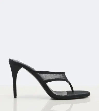 Alaïa Alaïa Infra tulle thong sandals | Thumbnail 4 Alaïa Alaïa Infra tulle thong sandals | Thumbnail 4