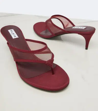 Alaïa Alaïa Mesh thong sandals | Thumbnail 4 Alaïa Alaïa Mesh thong sandals | Thumbnail 4