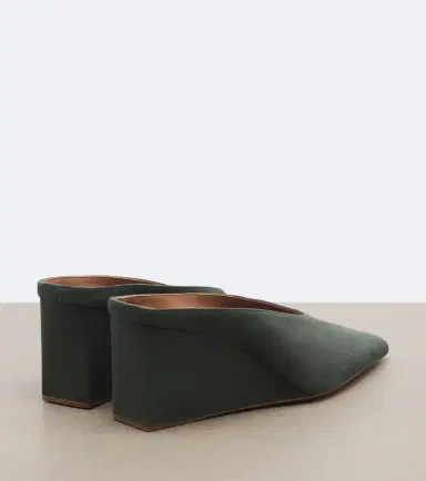 Alaïa Alaïa Cube suede wedge mules | Thumbnail 2 Alaïa Alaïa Cube suede wedge mules | Thumbnail 2