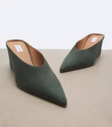 Alaïa Alaïa Cube suede wedge mules | Thumbnail 4 Alaïa Alaïa Cube suede wedge mules | Thumbnail 4