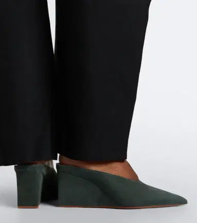 Alaïa Alaïa Cube suede wedge mules | Thumbnail 6 Alaïa Alaïa Cube suede wedge mules | Thumbnail 6