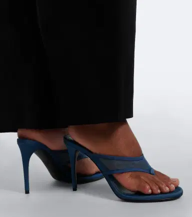 Alaïa Alaïa Infra tulle thong sandals | Thumbnail 5