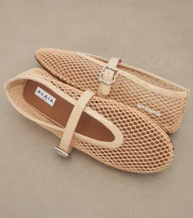 Alaïa Alaïa Fishnet Mary Jane flats | Thumbnail 2 Alaïa Alaïa Fishnet Mary Jane flats | Thumbnail 2