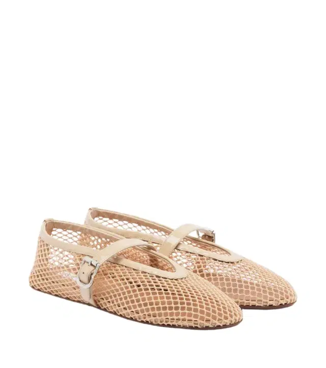 Alaïa Alaïa Fishnet Mary Jane flats