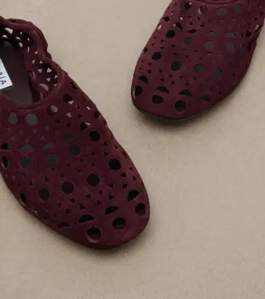 Alaïa Alaïa Vienne suede ballet flats | Thumbnail 4