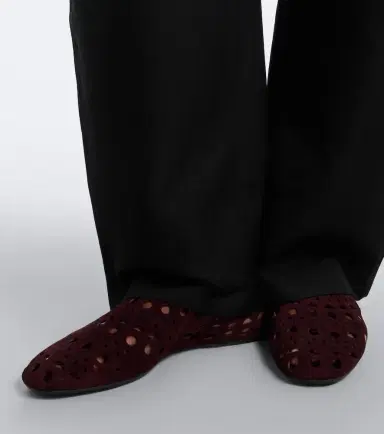 Alaïa Alaïa Vienne suede ballet flats | Thumbnail 5