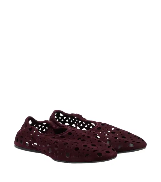 Alaïa Alaïa Vienne suede ballet flats