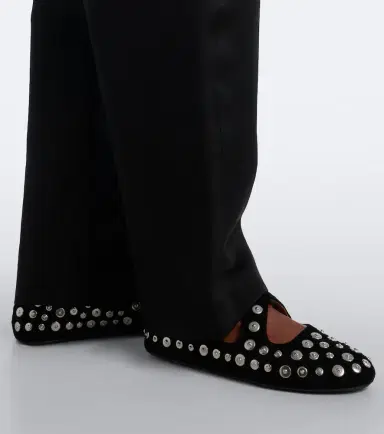 Alaïa Alaïa Studded suede ballet flats | Thumbnail 5 Alaïa Alaïa Studded suede ballet flats | Thumbnail 5
