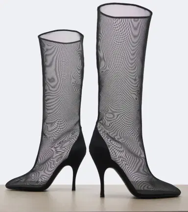 Alaïa Alaïa Mesh knee-high boots | Thumbnail 4