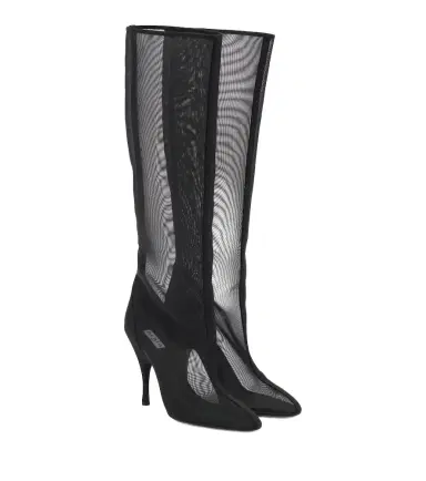 Alaïa Alaïa Mesh knee-high boots | Thumbnail 1