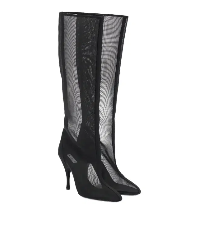 Alaïa Alaïa Mesh knee-high boots