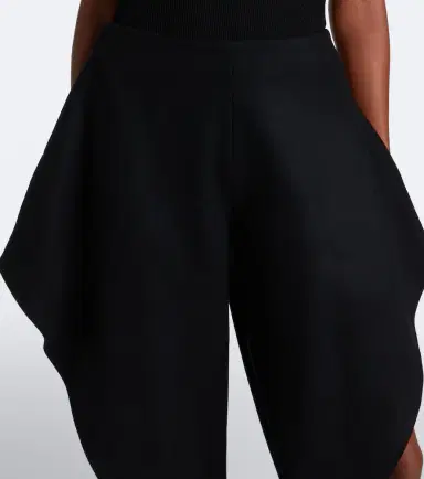 Alaïa Alaïa Draped wool-blend pants | Thumbnail 4