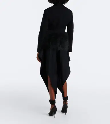 Alaïa Alaïa Draped wool-blend pants | Thumbnail 6