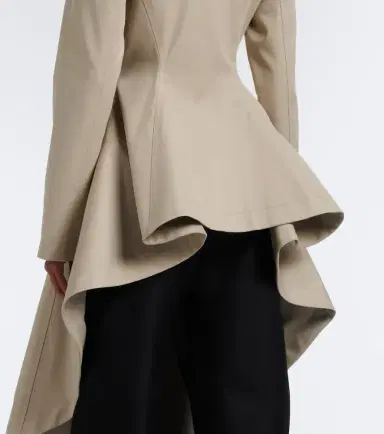 Alaïa Alaïa Asymmetric cotton poplin coat | Thumbnail 2