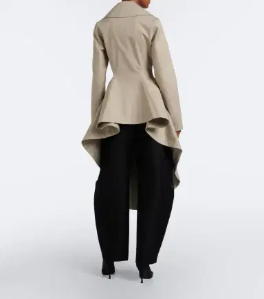 Alaïa Alaïa Asymmetric cotton poplin coat | Thumbnail 3