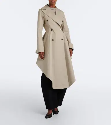 Alaïa Alaïa Asymmetric cotton poplin coat | Thumbnail 6